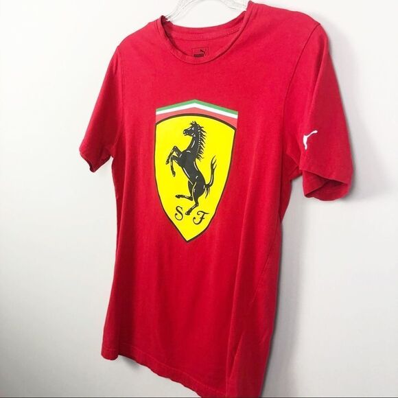 PUMA | Red Ferrari Tee Short Sleeve Shirt Small - Picture 2 of 7